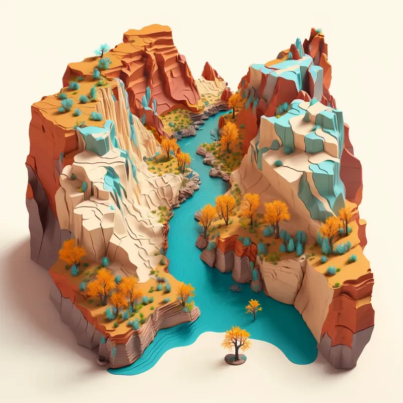Customizable Isometric Beautiful Scenes