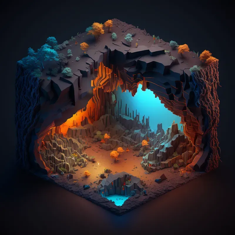 Customizable Isometric Beautiful Scenes