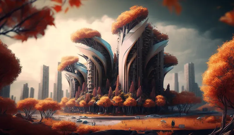 Natural Futuristic Skyscrapers Wallpapers