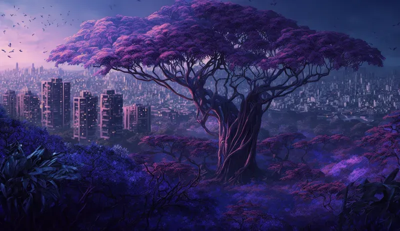 Natural Futuristic Skyscrapers Wallpapers