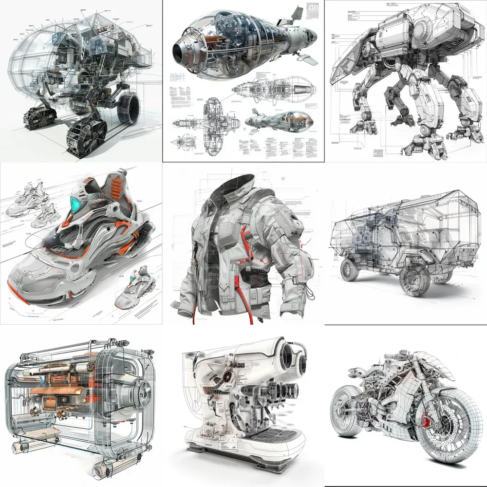 3D Drawing Sketches
