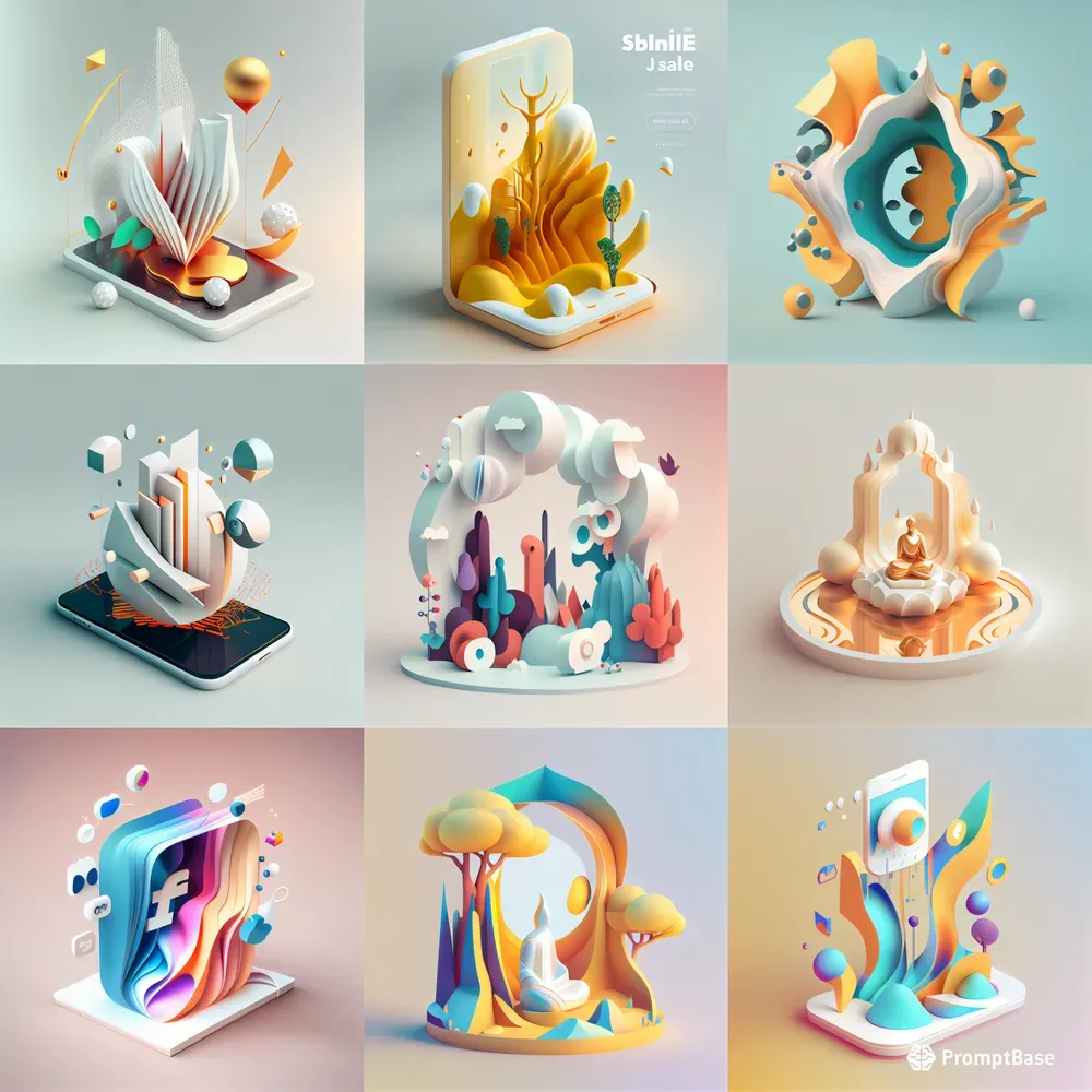 Beautiful 3D Illustrations