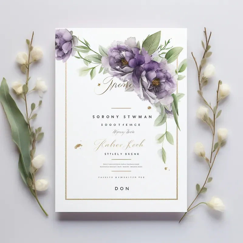 Elegant Simple Wedding Invitations