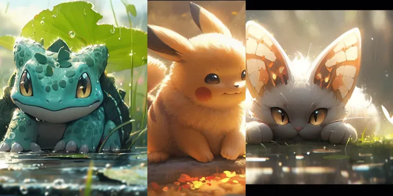 Realistic Cute Pokémon generated by undefined