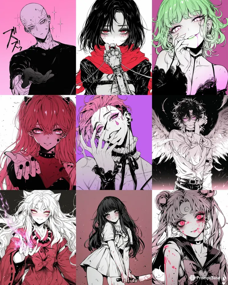 Yandere Anime Character Transformations
