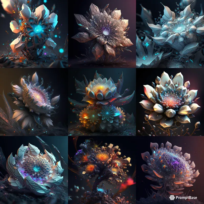 Futuristic Alien Flowers
