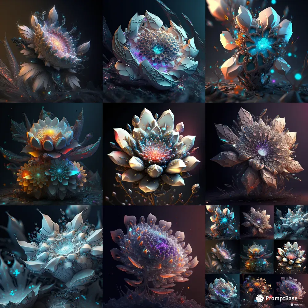 Futuristic Alien Flowers
