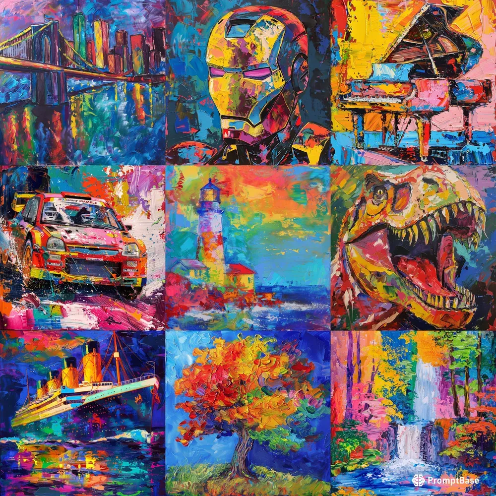 Brightly Colored Art Paintings