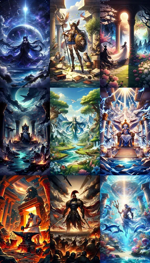 Greek Mythological Gods Phone Wallpapers