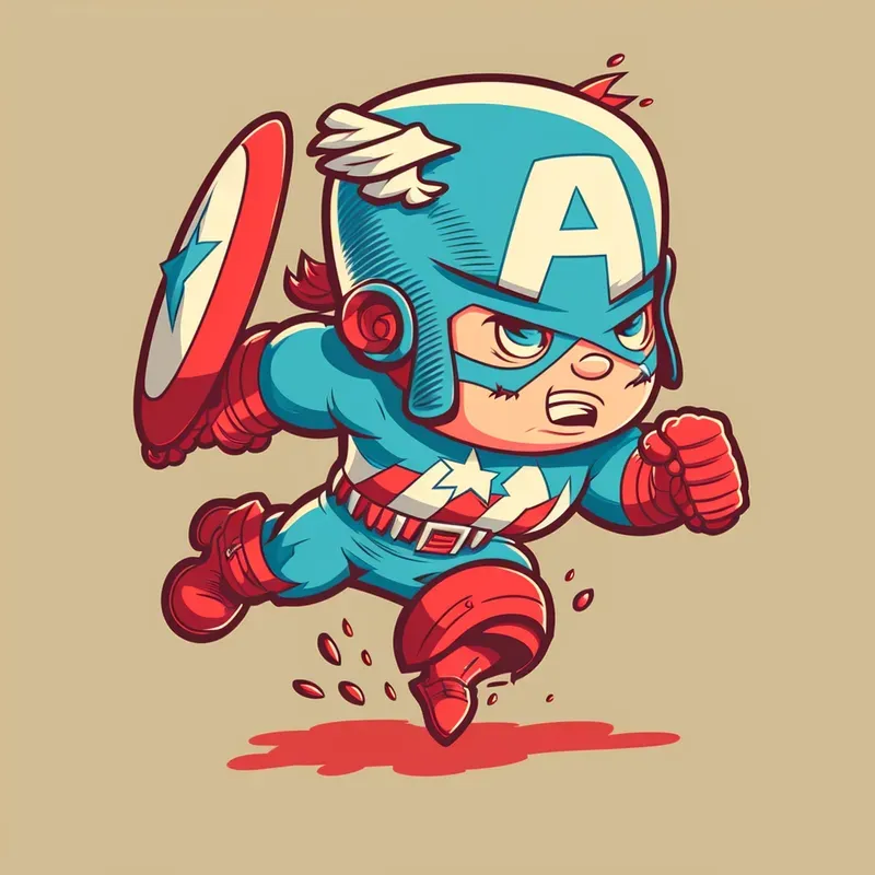 Cartoon Cute Retro Style