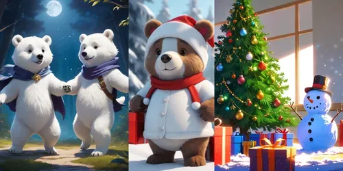 Christmas 2024s Cute Images generated by leonardo