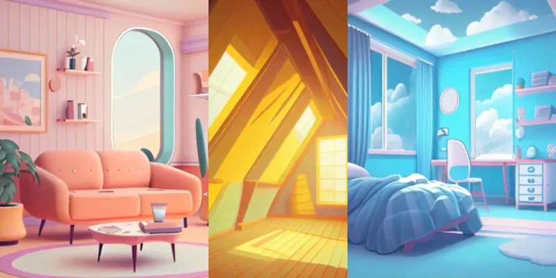 Backgrounds Cartoon Illustrations generated by undefined