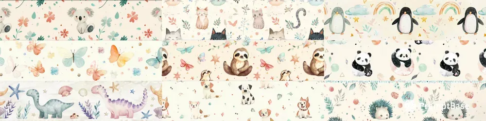 Washi Tape Cute Animal Designs
