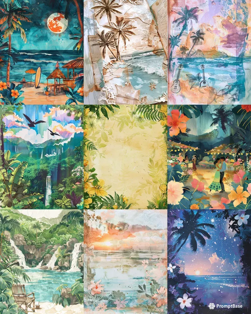 Nostalgic Hawaii Anime Style