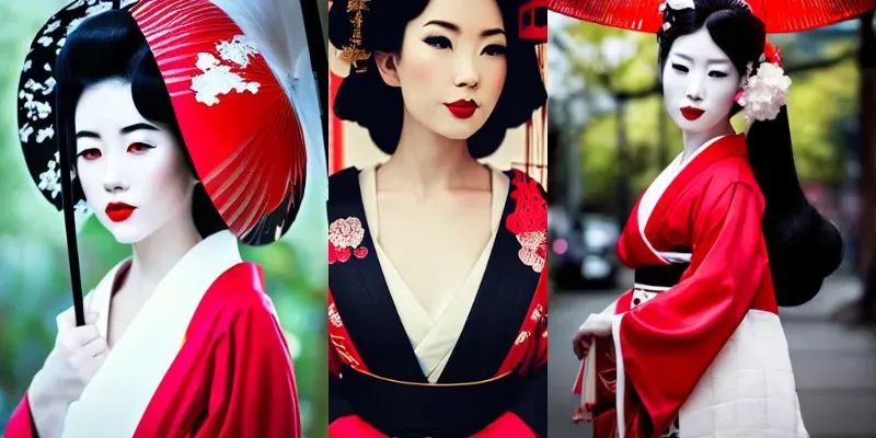 Beautiful Geisha generated by undefined