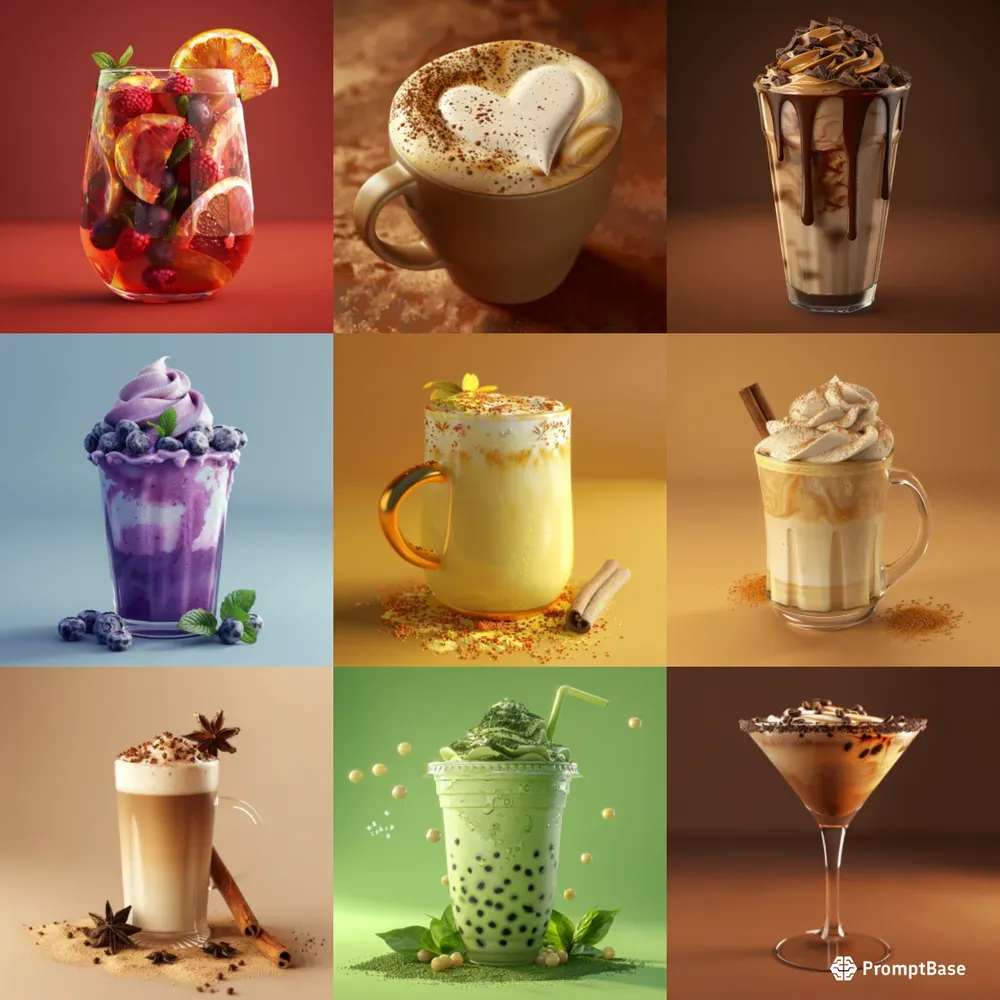 Ultrarealistic 3D Drink Photos