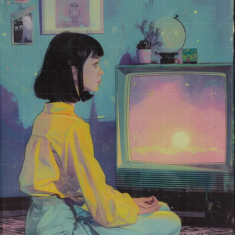 Retro Anime Style Of Any Scene