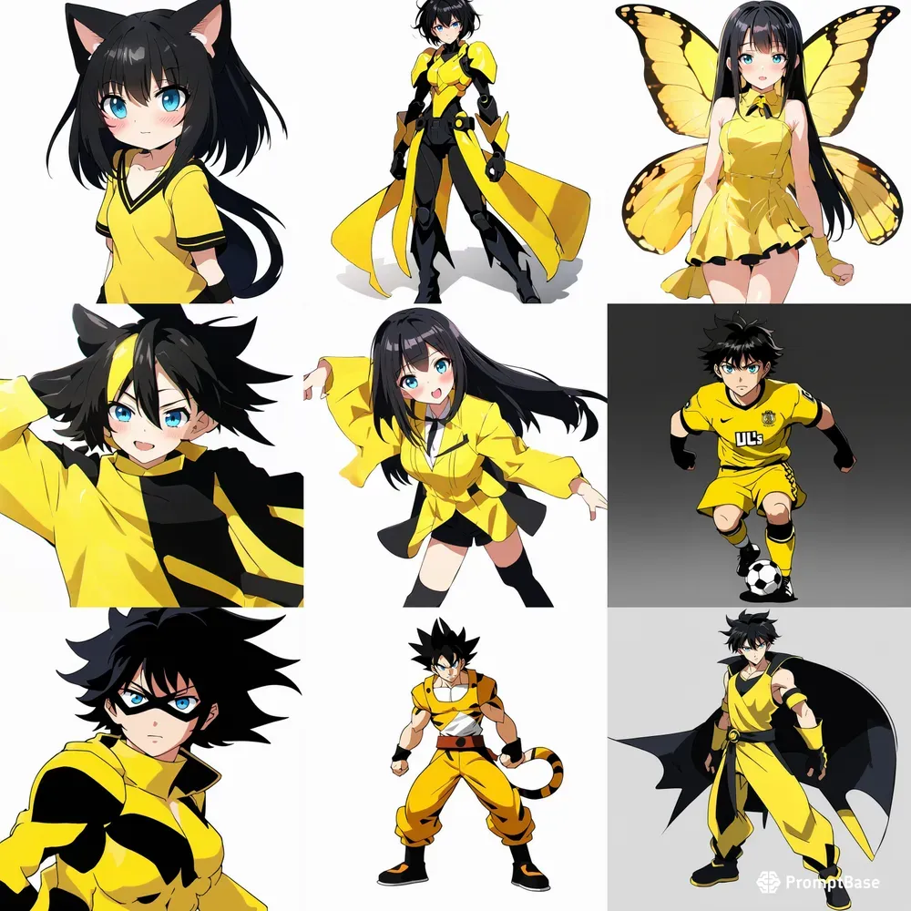 Dynamic Anime Characters