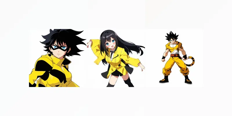 Dynamic Anime Characters generated by undefined