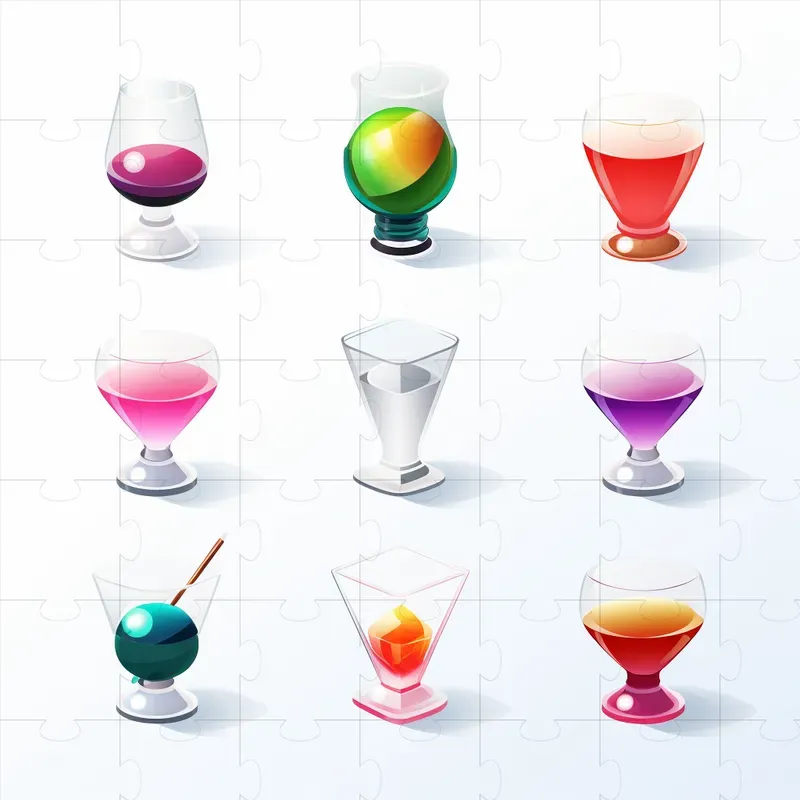 Glassmorphic Isometric Icons