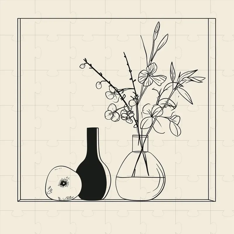 Elegant Line Art Drawings
