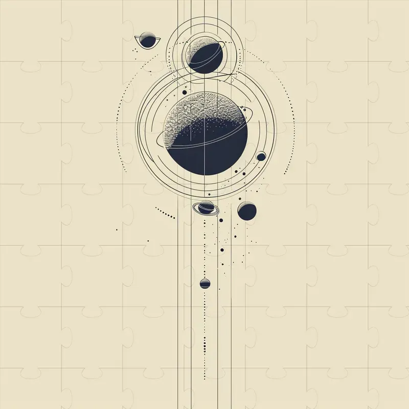 Elegant Line Art Drawings