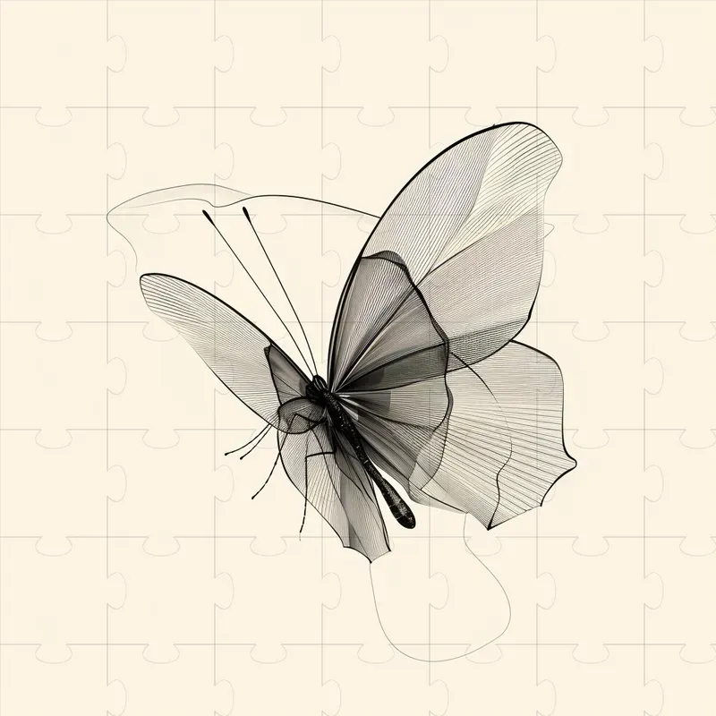 Elegant Line Art Drawings