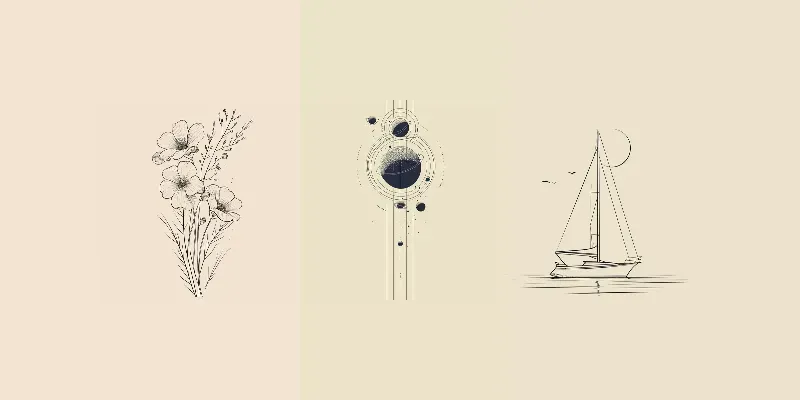 Elegant Line Art Drawings generated by undefined