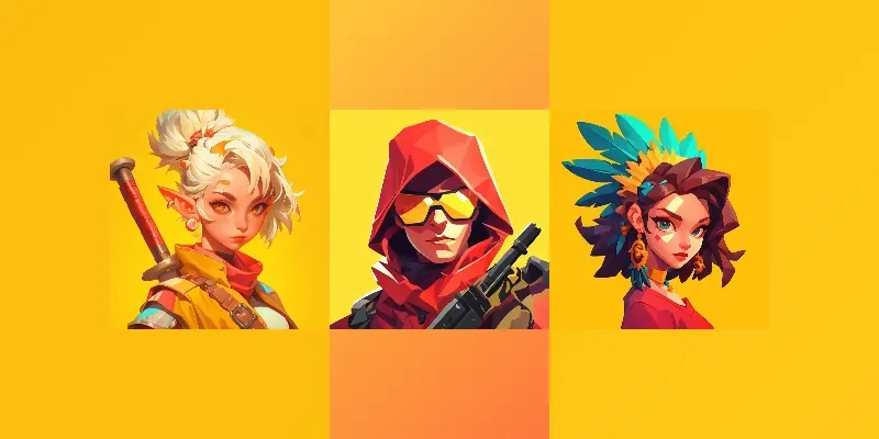 Low Poly Game Avatars generated by undefined