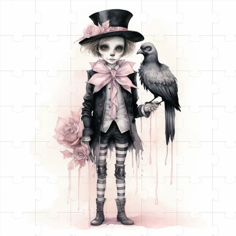 Vintage Style Halloween Watercolors