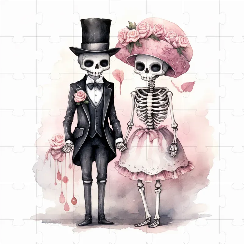 Vintage Style Halloween Watercolors