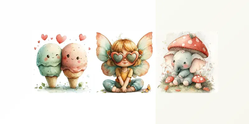 Cute Chubby Cliparts generated by undefined