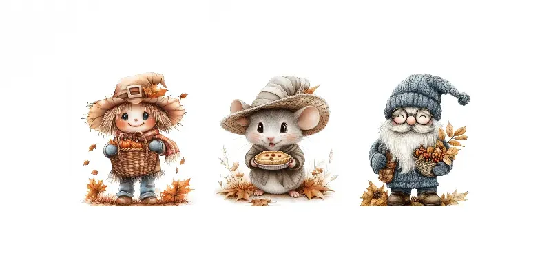 Adorable Thanksgiving Cartoons