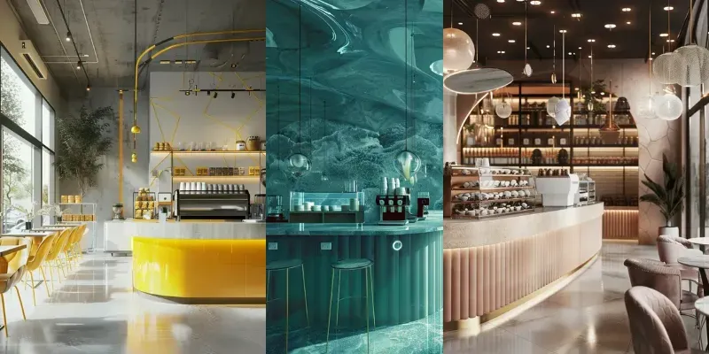 Coffee Shop Designs For Concept Ideas generated by undefined