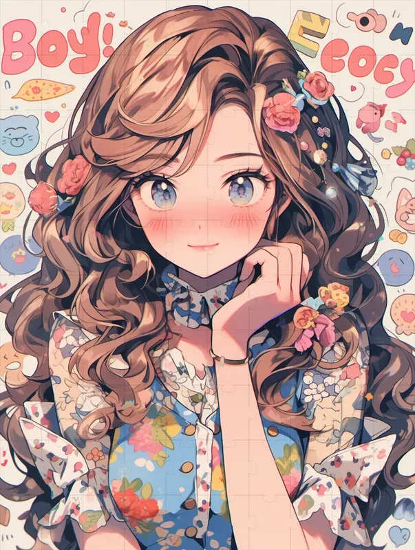 Kawaii Emoji Anime Girls