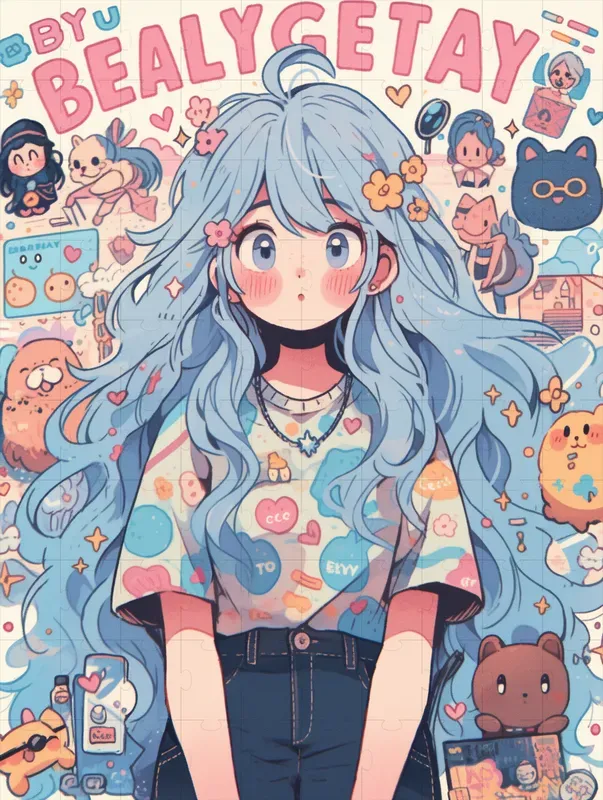 Kawaii Emoji Anime Girls