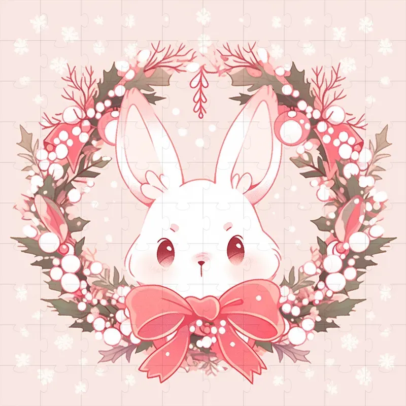 Kawaii Christmas Animal Decorative Logos