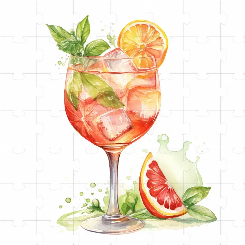 Pretty Refreshing Cocktails Clip Art