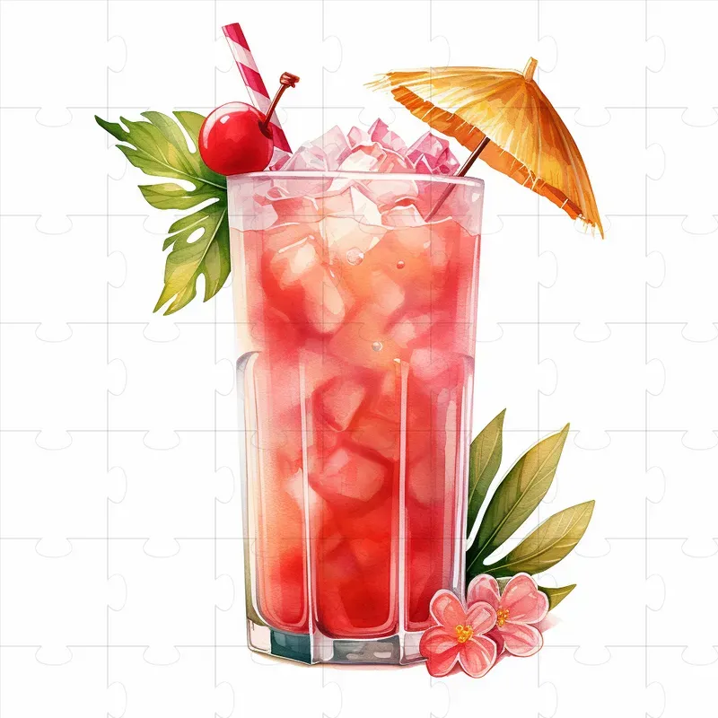 Pretty Refreshing Cocktails Clip Art
