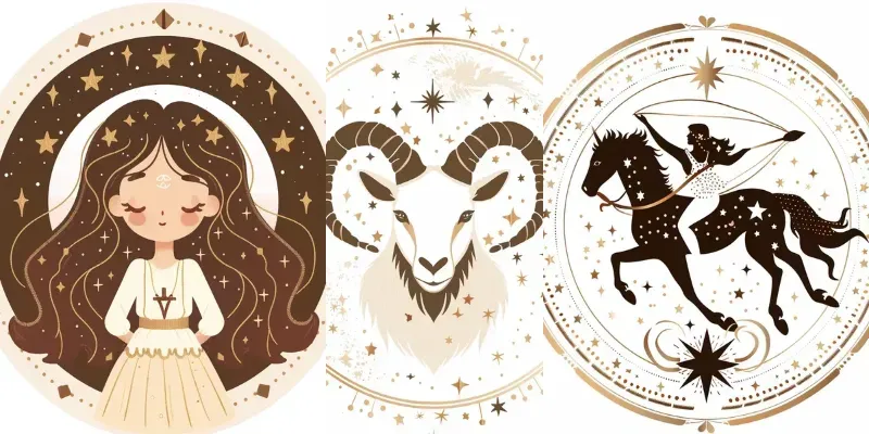 Charming Zodiac Icon Designs generated by undefined