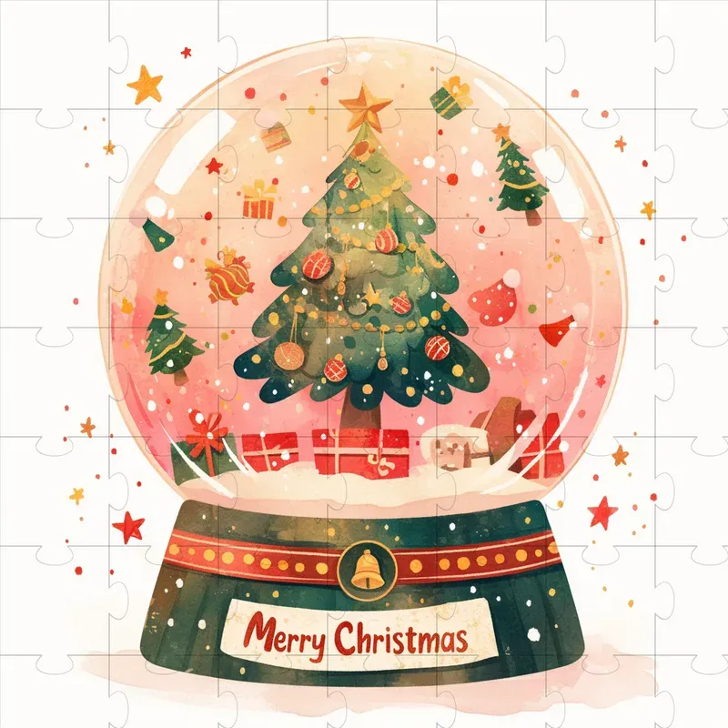 Minimal Kawaii Pink Christmas Clip Art