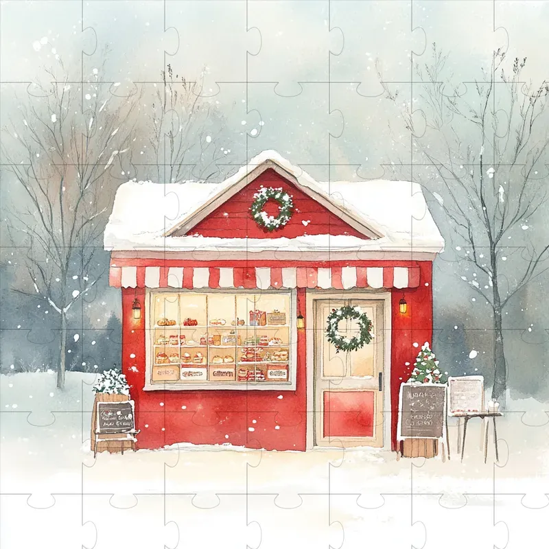 Norwegian Christmas Winter Illustrations