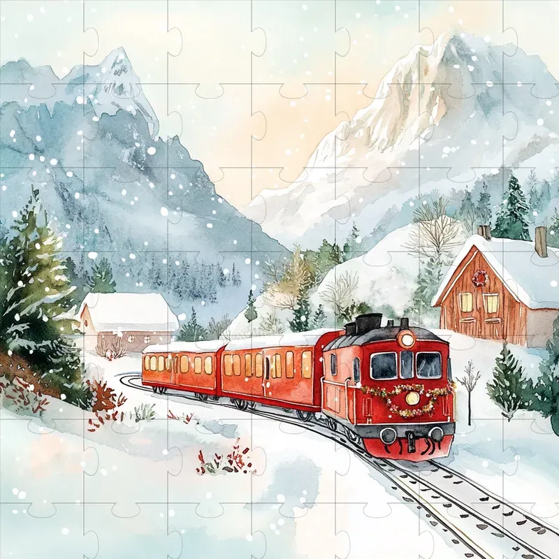 Norwegian Christmas Winter Illustrations