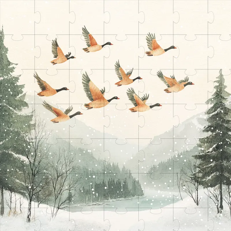 Norwegian Christmas Winter Illustrations