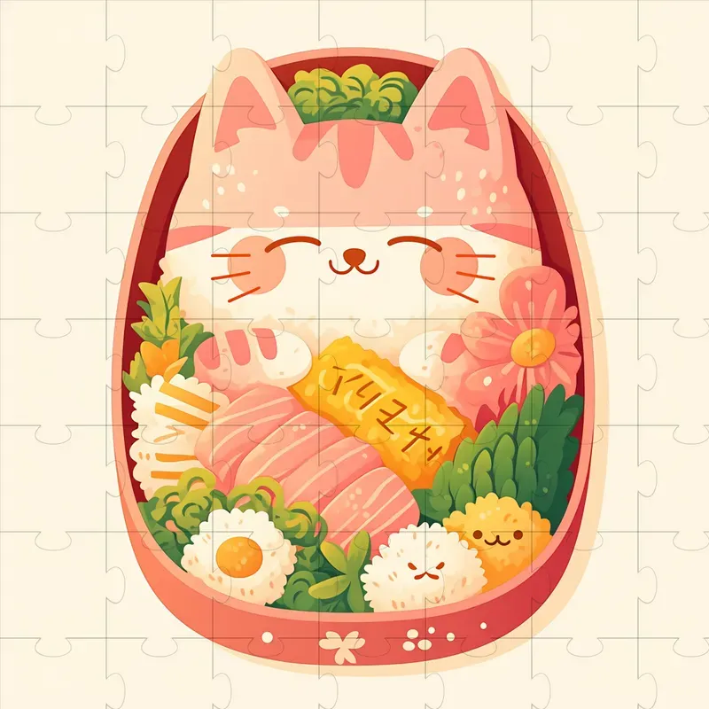 Kawaii Japanese Anime Food Illustrations