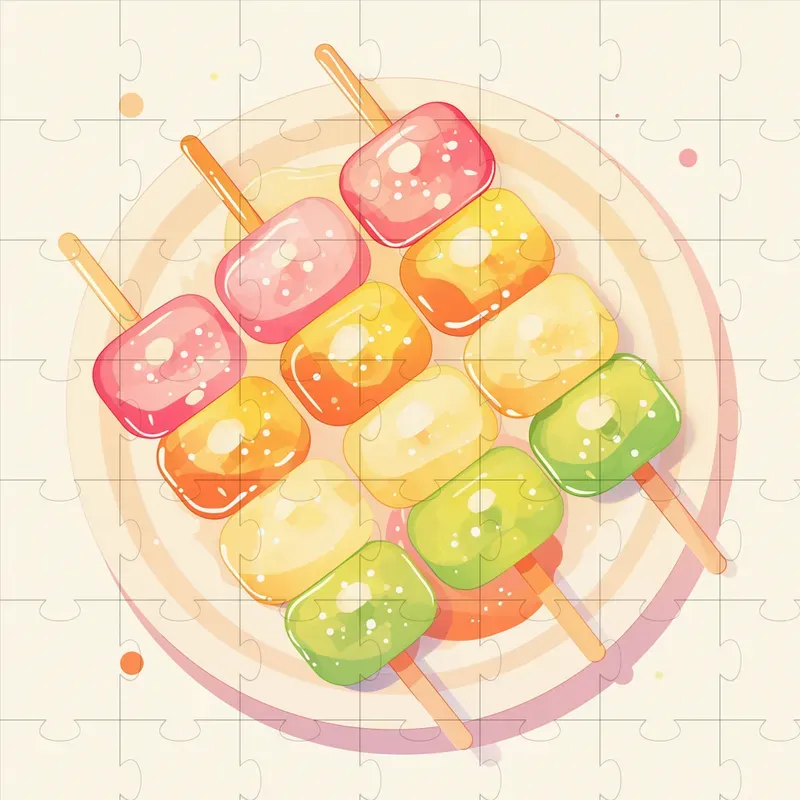 Kawaii Japanese Anime Food Illustrations