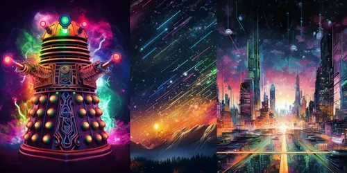 Hyperspace Hues generated by midjourney