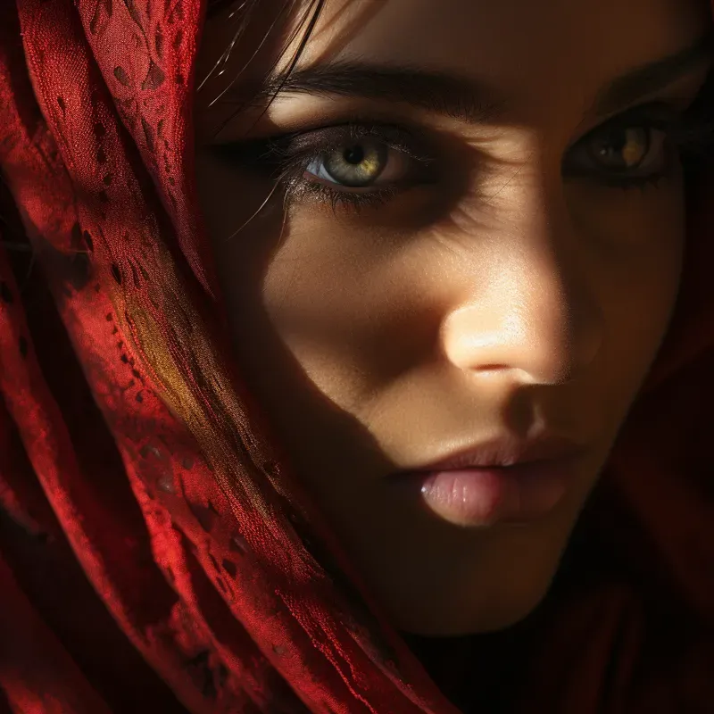 Mysterious Women In Scarves