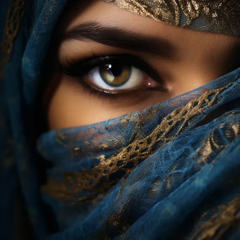 Mysterious Women In Scarves
