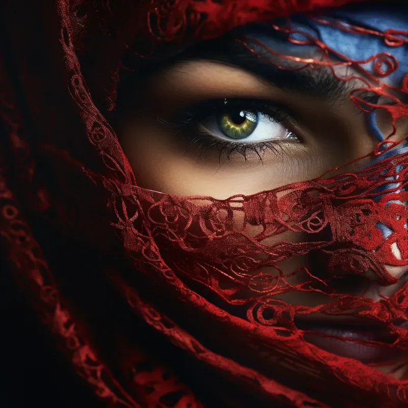 Mysterious Women In Scarves